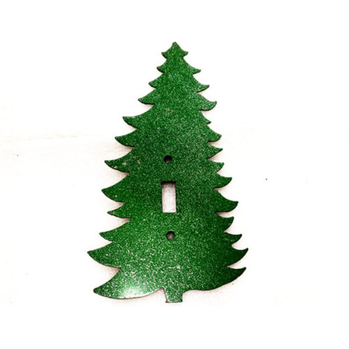 Christmas Tree Light Switch Cover - Metal Art Decor